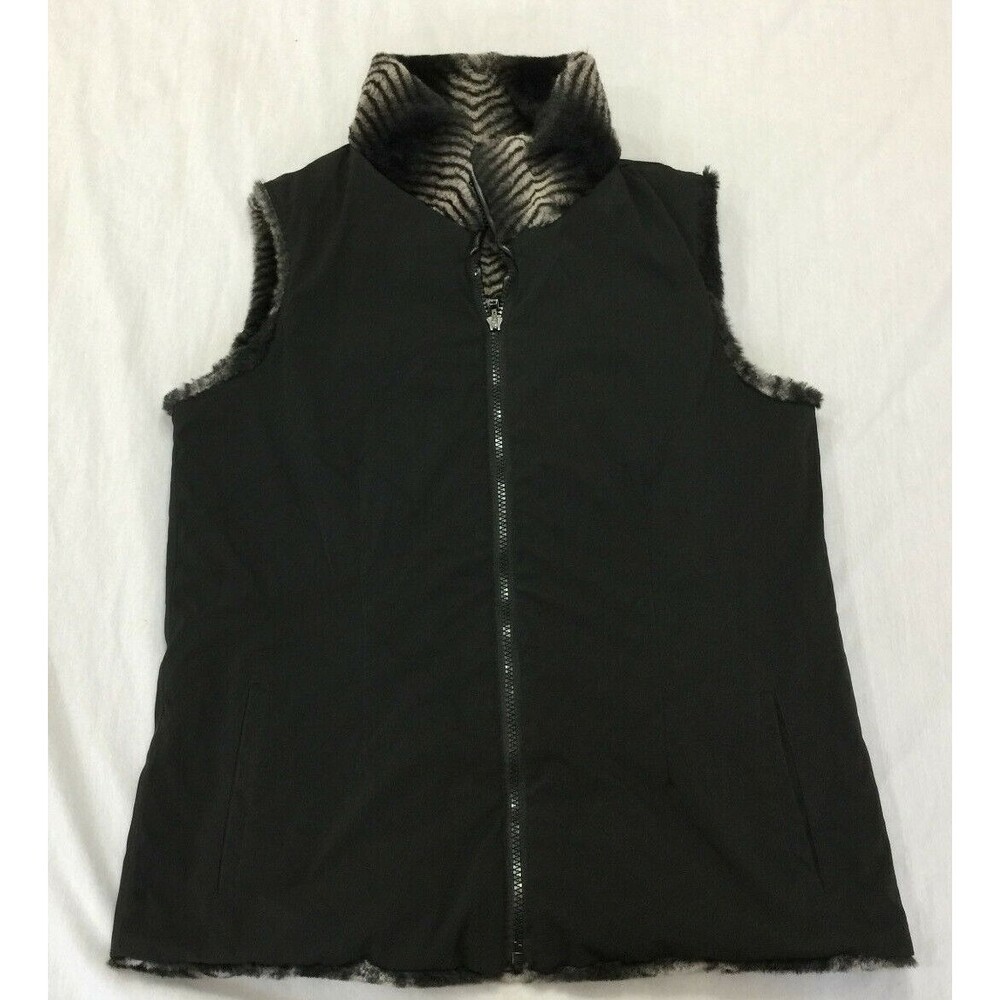 DRESSBARN WOMENS REVERSIBLE VEST SIZE M
